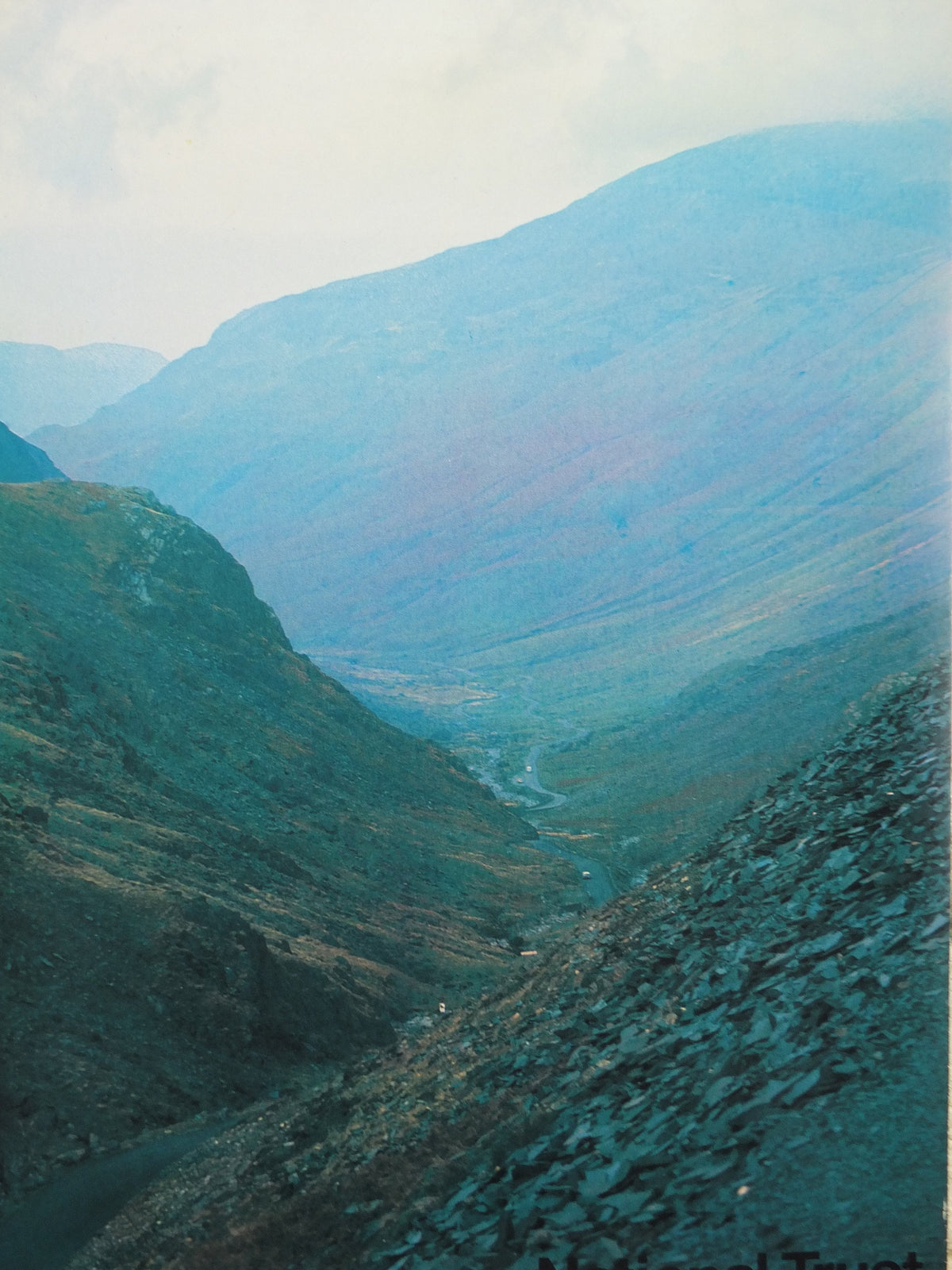 1970s Original National Trust Poster, Lake District, Honister Pass, Cumbria, England, heritage conservation, wall art retro decor