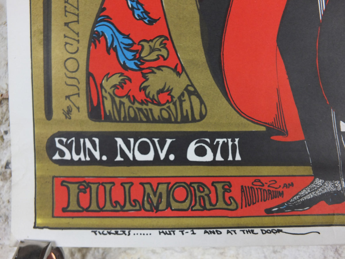 1966 Jefferson Airplane Poster, Fillmore, Home Coming Dance, Berkeley University, San Francisco, Psychedelic folk rock music, wall art decor