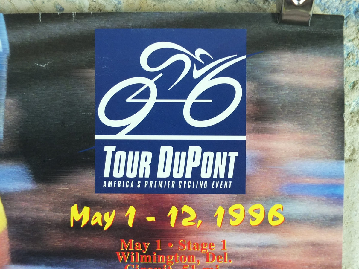1996 Tour DuPont Cycling Poster, Georgia, North/South Carolina, racing bike, road racing, Mamil, wall art retro decor