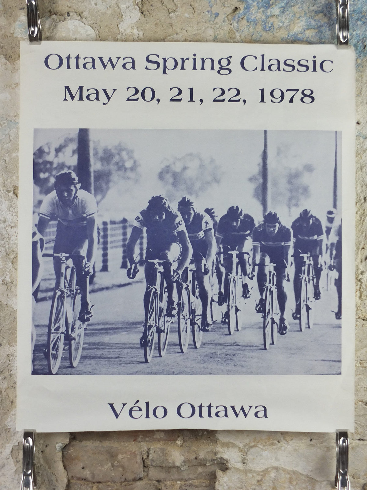 1978 Ottawa Cycling Poster, Ottawa Spring Classic, Canada, vélo, racing bike, road racing, Mamil, wall art retro decor