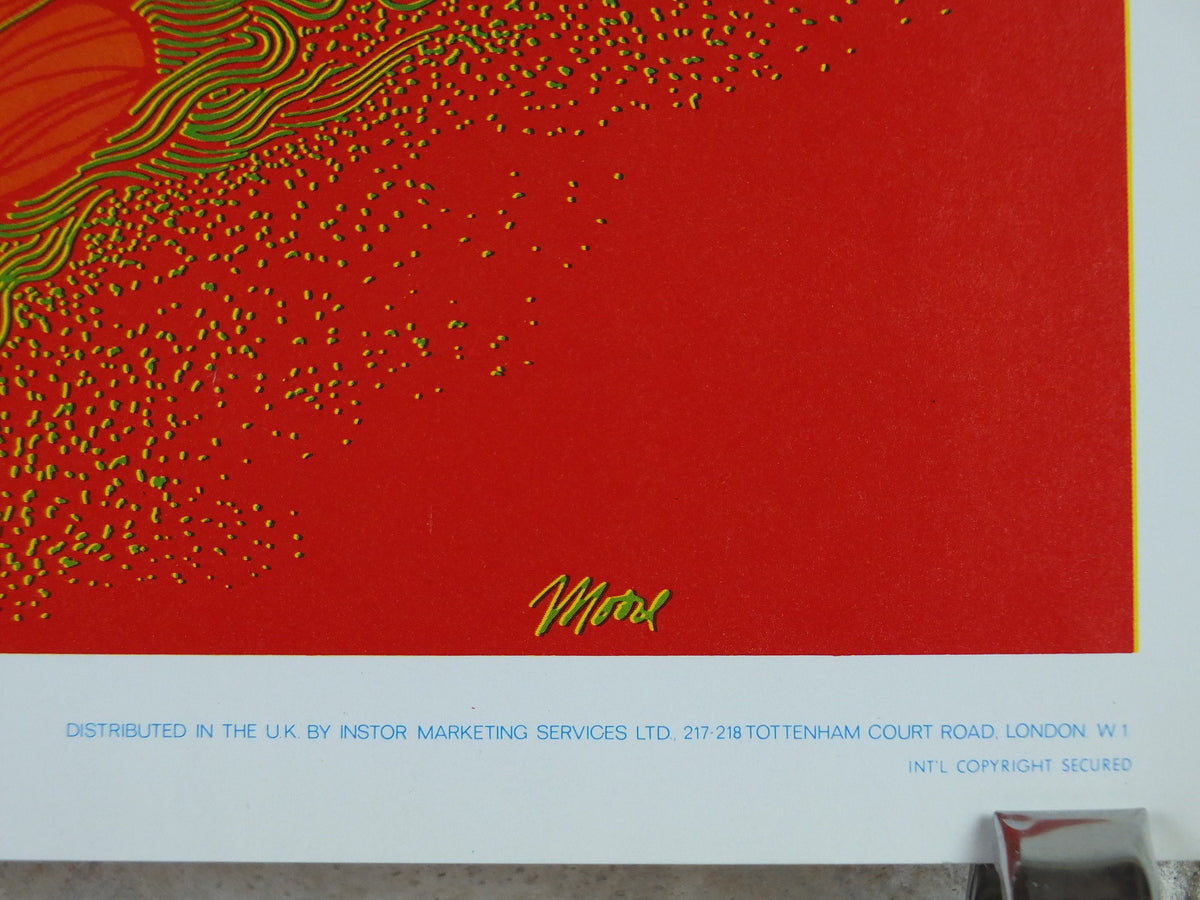 1967 Gemini Poster, Zodiac Astrology Star Sign, by Dick Moore, Funky Features, San Francisco, Psychedelic, Hippy New Age, wall art decor