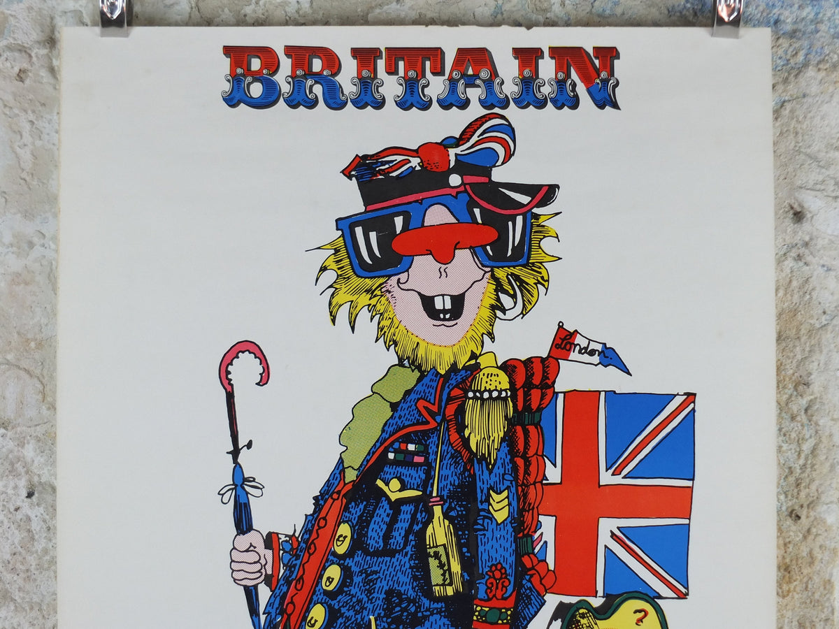 1967 Carnaby Street Poster, Britain is Great, I was Lord Kitchener's Valet, by Hans, psychedelic swinging sixties, fashion, wall art decor