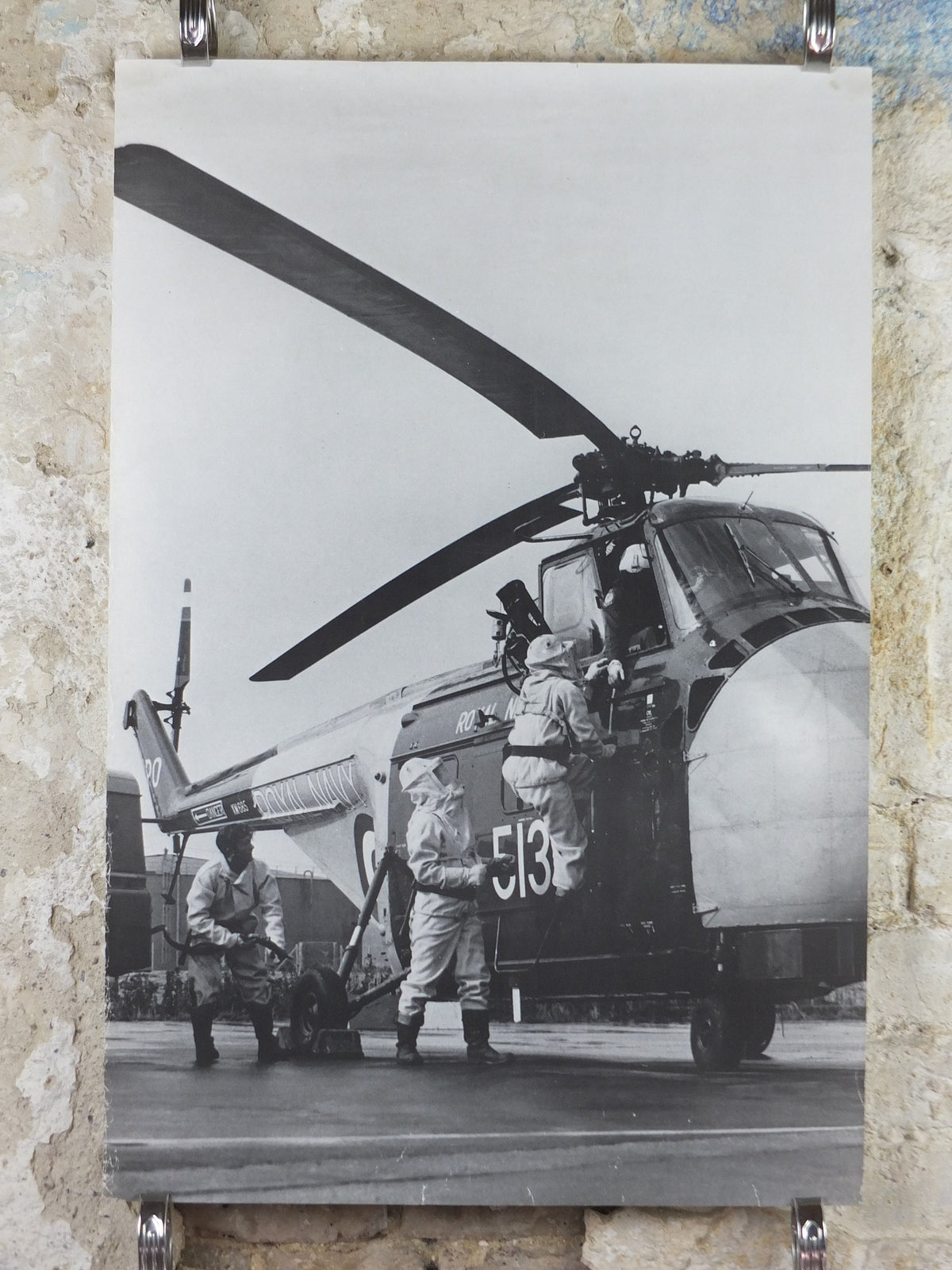 1960s Royal Navy Helicopter Poster, Westland Whirlwind, U.S. Sikorsky S-55 H-19 Chickasaw, print wall art decor