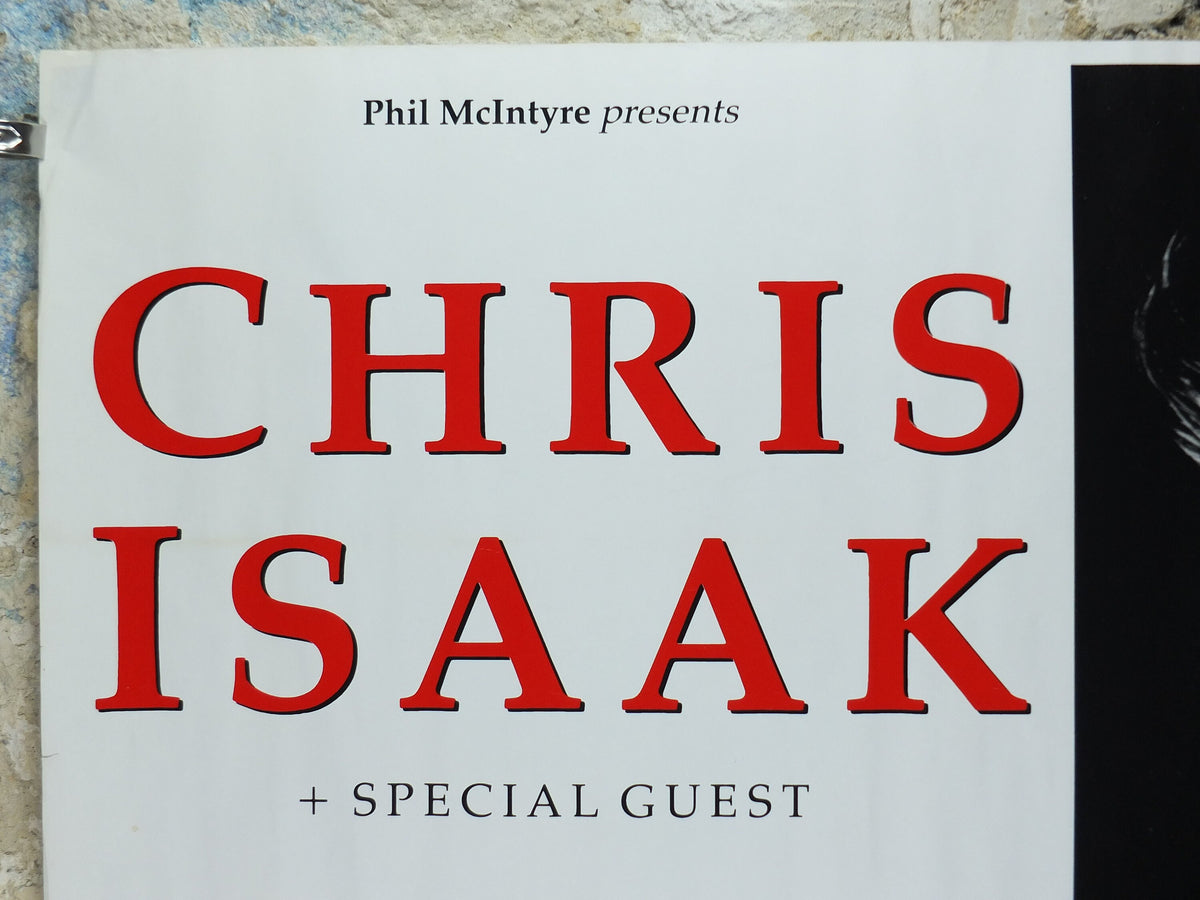 1989 Chris Isaak Concert Poster, Bristol Colston Hall, soft blues rock music, musical wall art decor