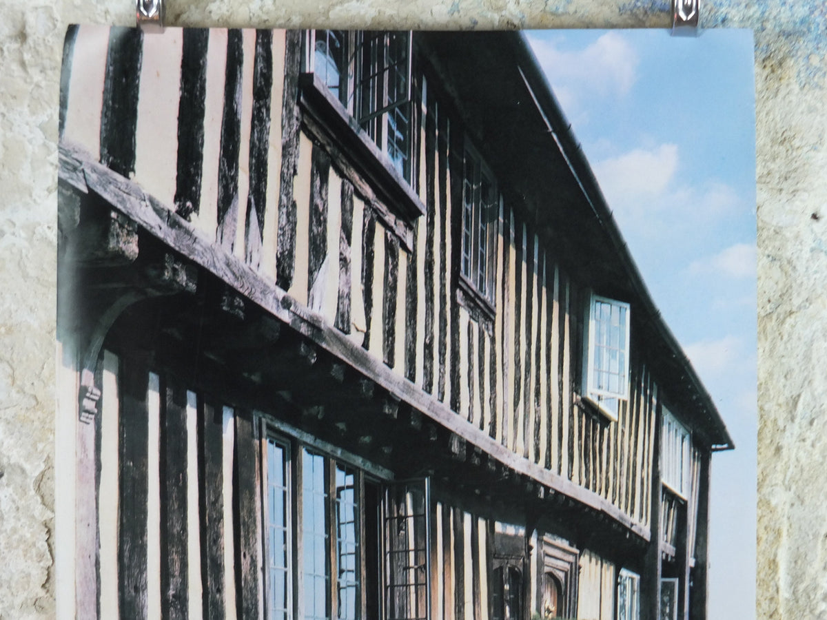 1970s Original National Trust Poster, Smallhythe Place, Tenterden, Kent, England, heritage conservation, wall art retro decor