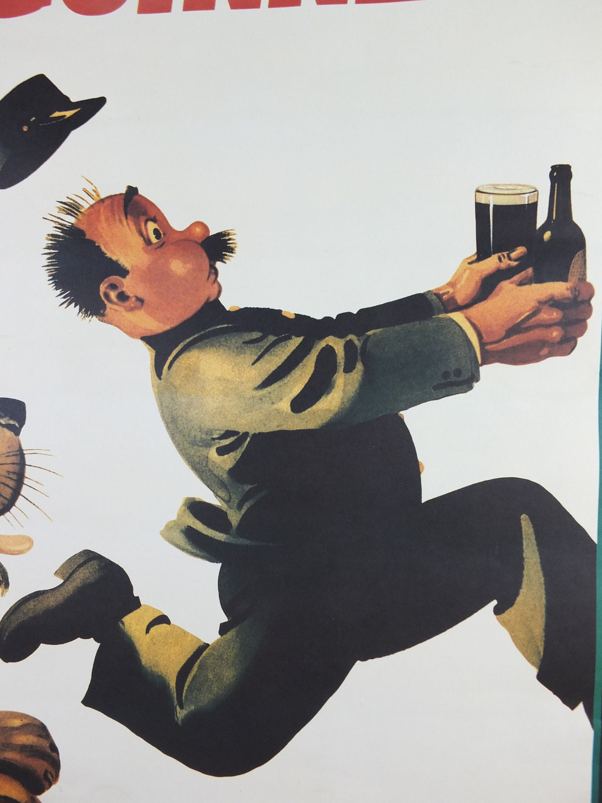 Vintage Guinness Poster, My Goodness My Guinness, from Guinness Museum, 1939 Advertising campaign Wall art by Gilroy retro 1990s