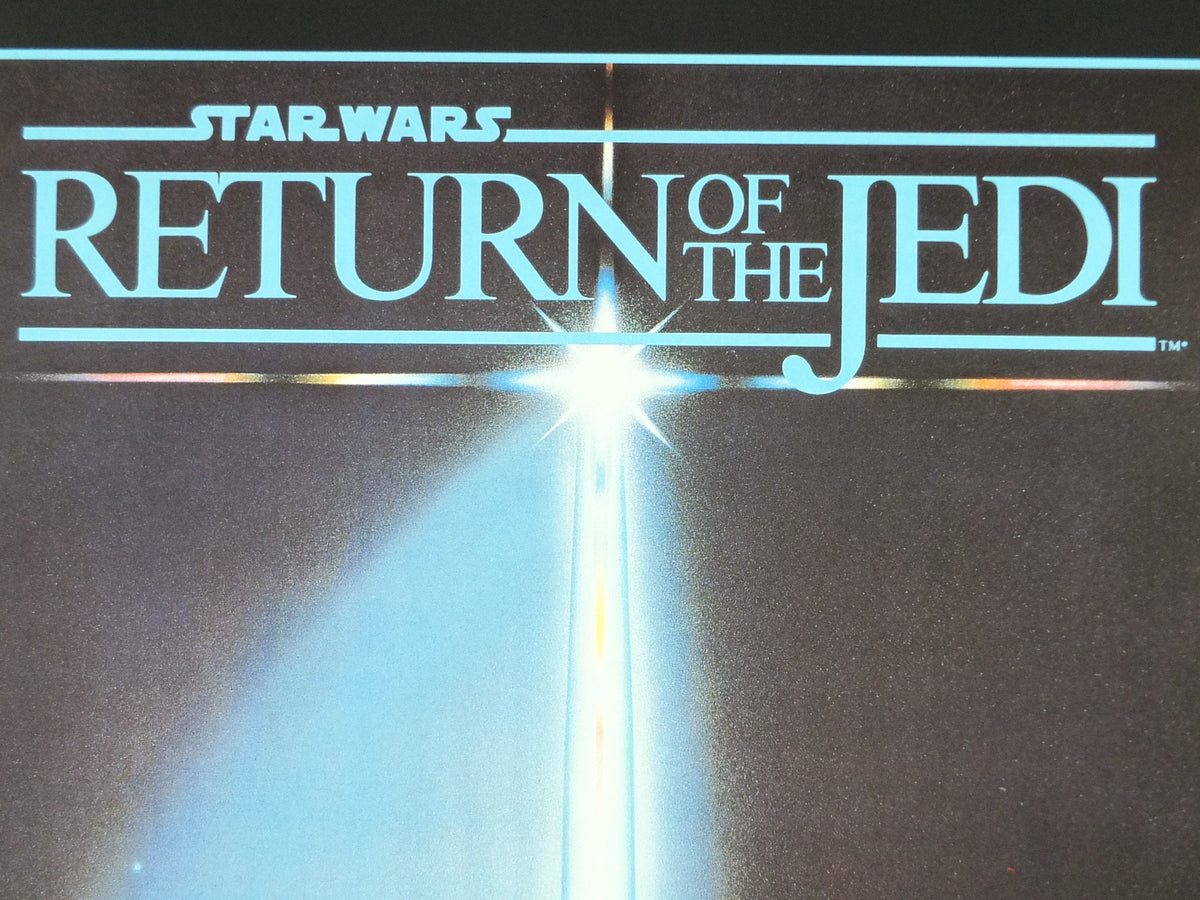 2001 Return of the Jedi Poster, International Star Wars Style A, by Paykos Phior & Tim Reamer, Zigzag Germany variation, film wall art decor