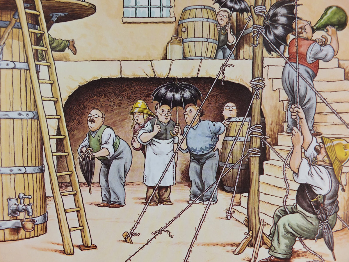 Vintage Gentle Art of Making Guinness Poster, Fermenting the Guinness, advertising ale Irish stout beer print wall art retro 1980s