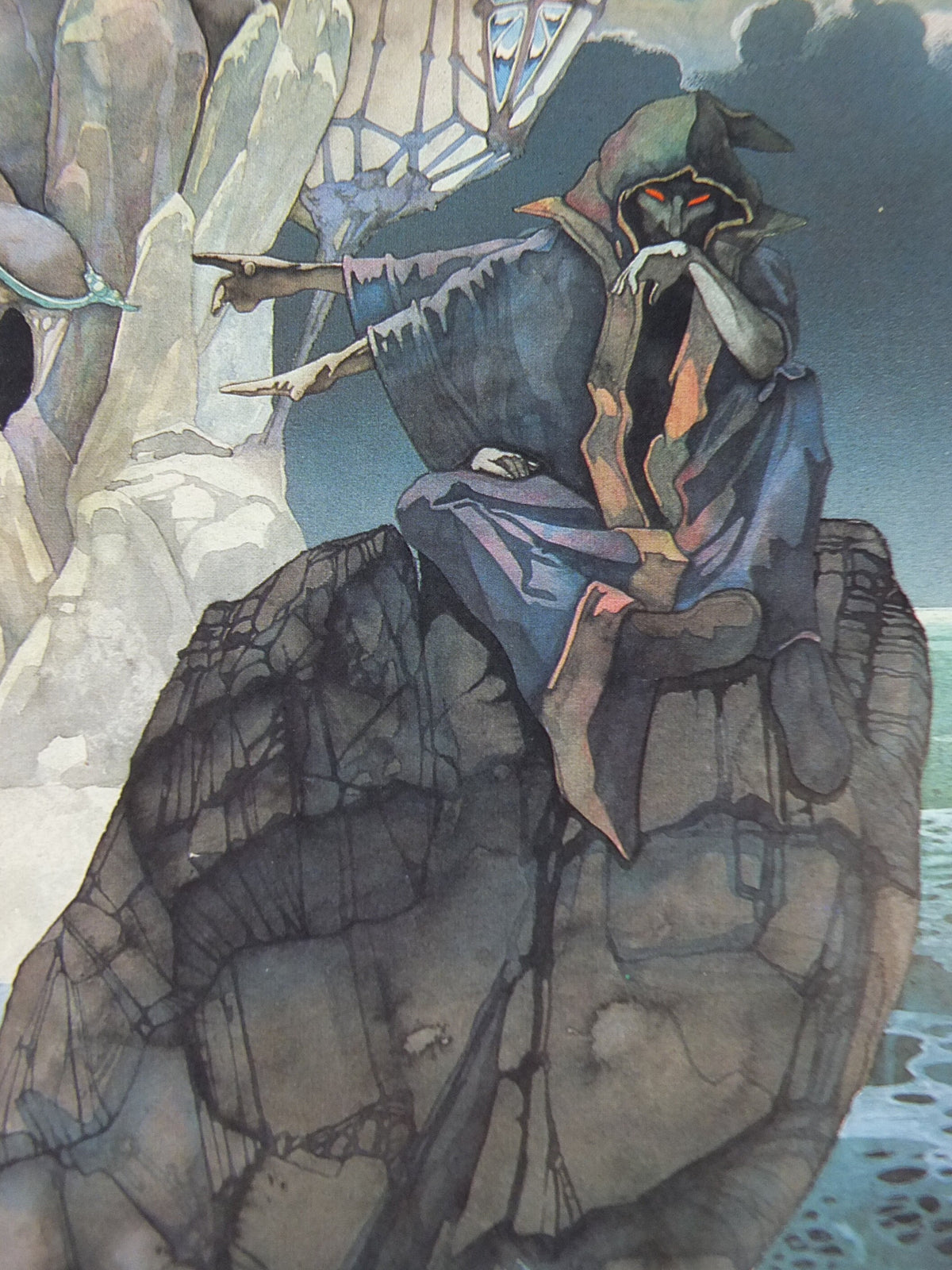 1976 Greenslade Sea Poster, by Roger Dean, From Paper Tiger and Dragon's World, RDF 06, fantasy wall art decor