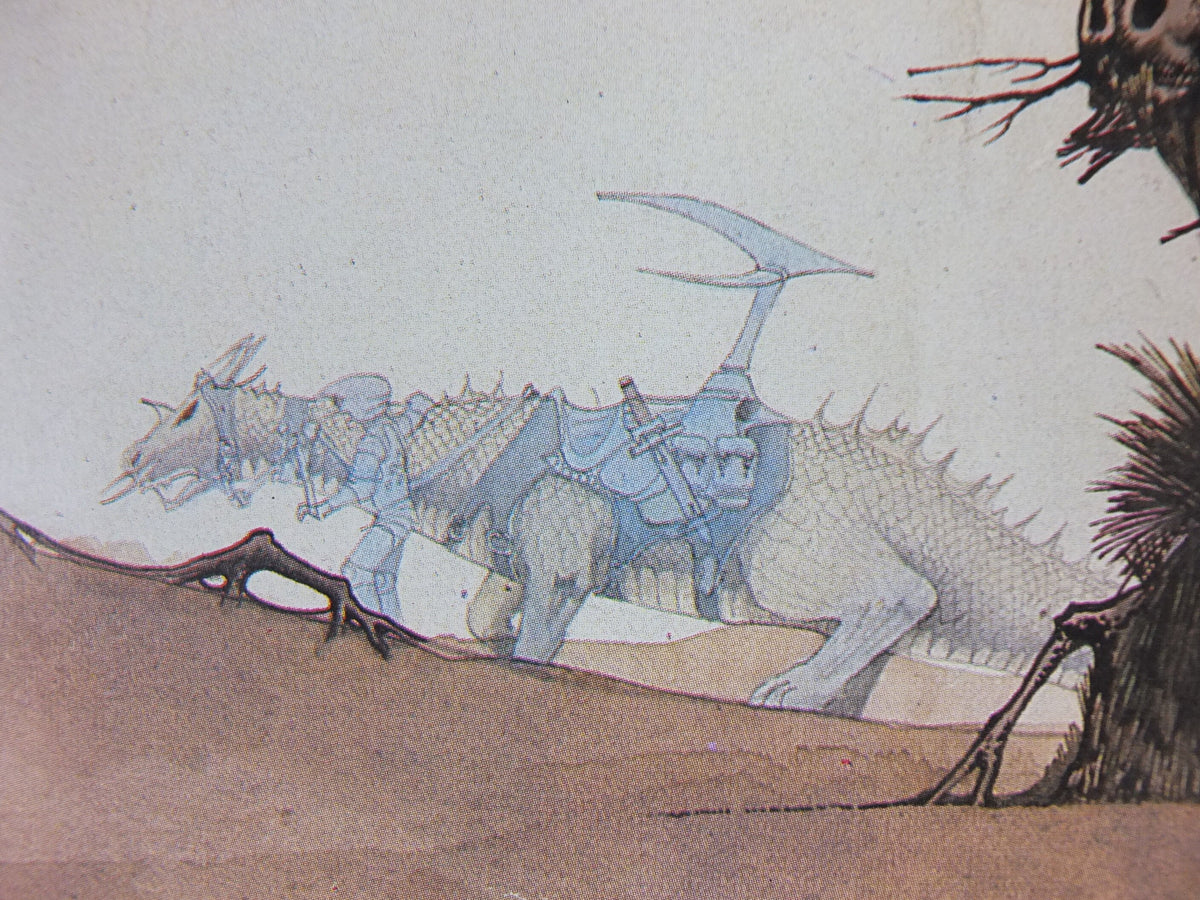 1972 Dragon and Tree Poster, by Roger Dean, From Paper Tiger and Dragon's World, RDF 08, fantasy wall art decor