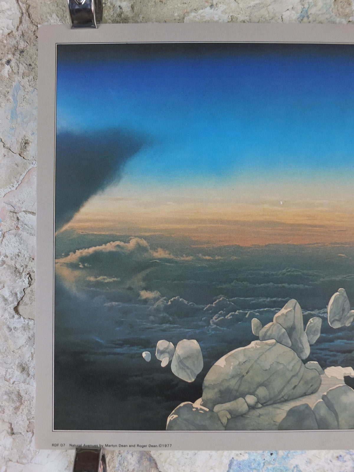 1977 Natural Avenues Poster, by Martyn & Roger Dean, From Paper Tiger and Dragon's World, RDF 07, fantasy wall art decor