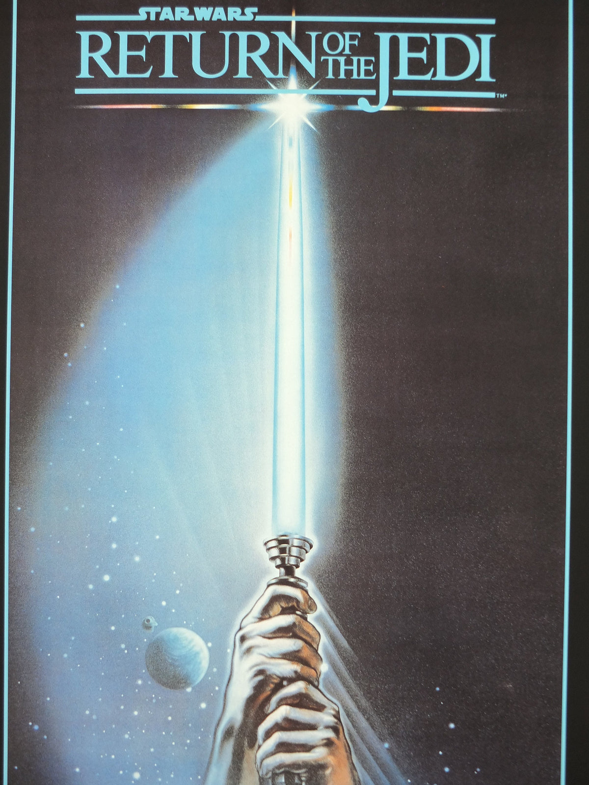 2001 Return of the Jedi Poster, International Star Wars Style A, by Paykos Phior & Tim Reamer, Zigzag Germany variation, film wall art decor