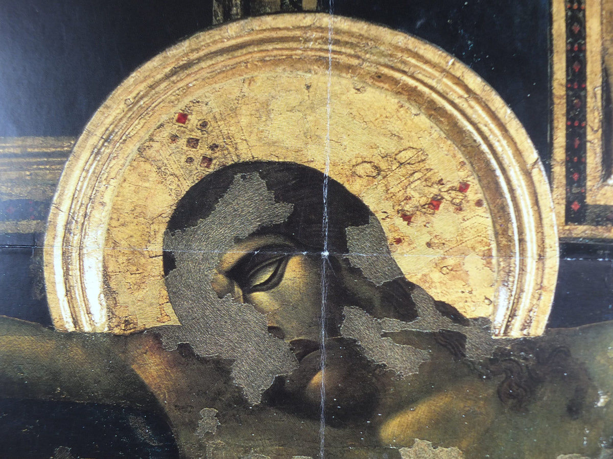 1983 Royal Academy of Arts Poster, Cimabue Crucifix, Italian artist gallery exhibition, wall art decor