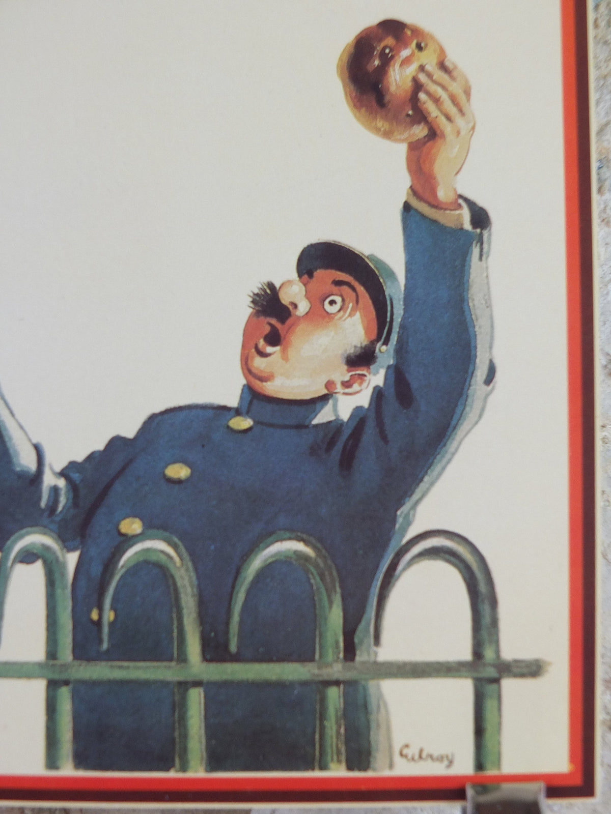 Vintage Guinness Poster, My Goodness My Guinness, from Guinness Museum, bear and zookeeper, 1936 Wall art by Gilroy retro decor
