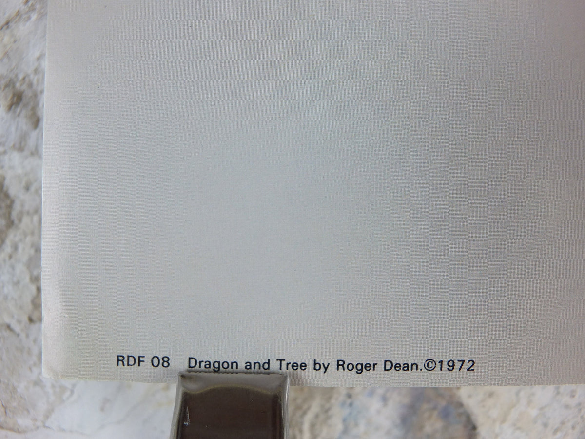 1972 Dragon and Tree Poster, by Roger Dean, From Paper Tiger and Dragon's World, RDF 08, fantasy wall art decor