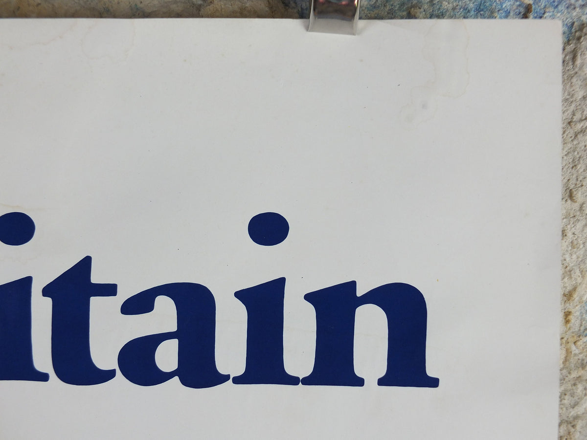 1970s British Caledonian Airways Poster, Great Britain, McDonnell Douglas DC 10, Aviation, travel wall art decor