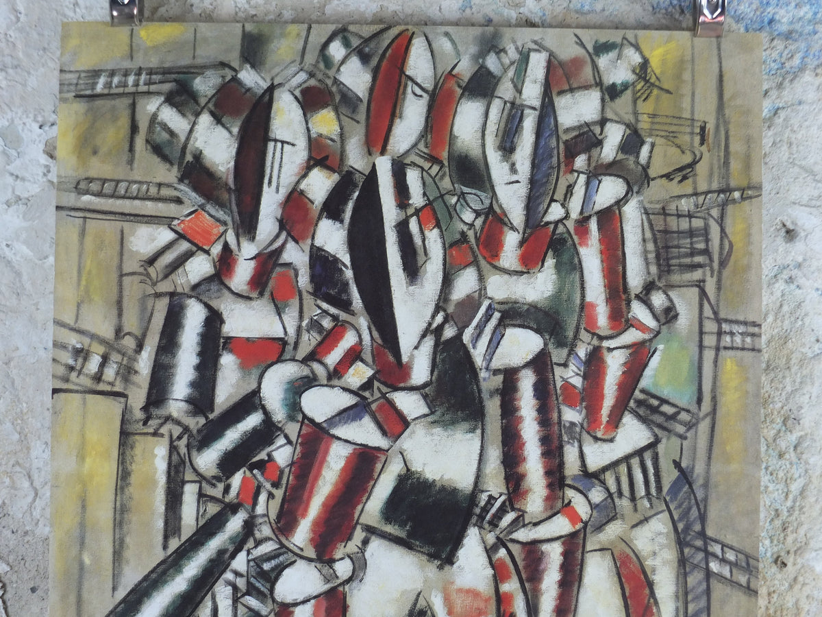 1988 Fernand Leger Poster, The Balcony, Retrospective, Fondation Maeght, Cubism and Modernism, gallery exhibition, wall art decor