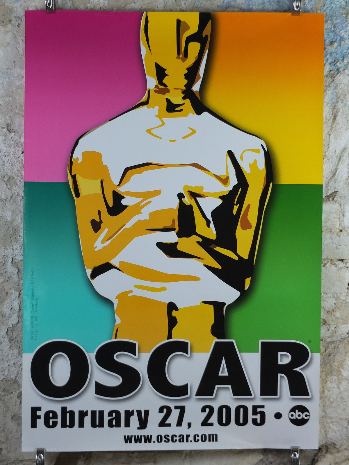 2005 Oscars Academy Awards Poster, 74th Annual Academy Awards, The Gold Knight Returns, exhibition wall art decor