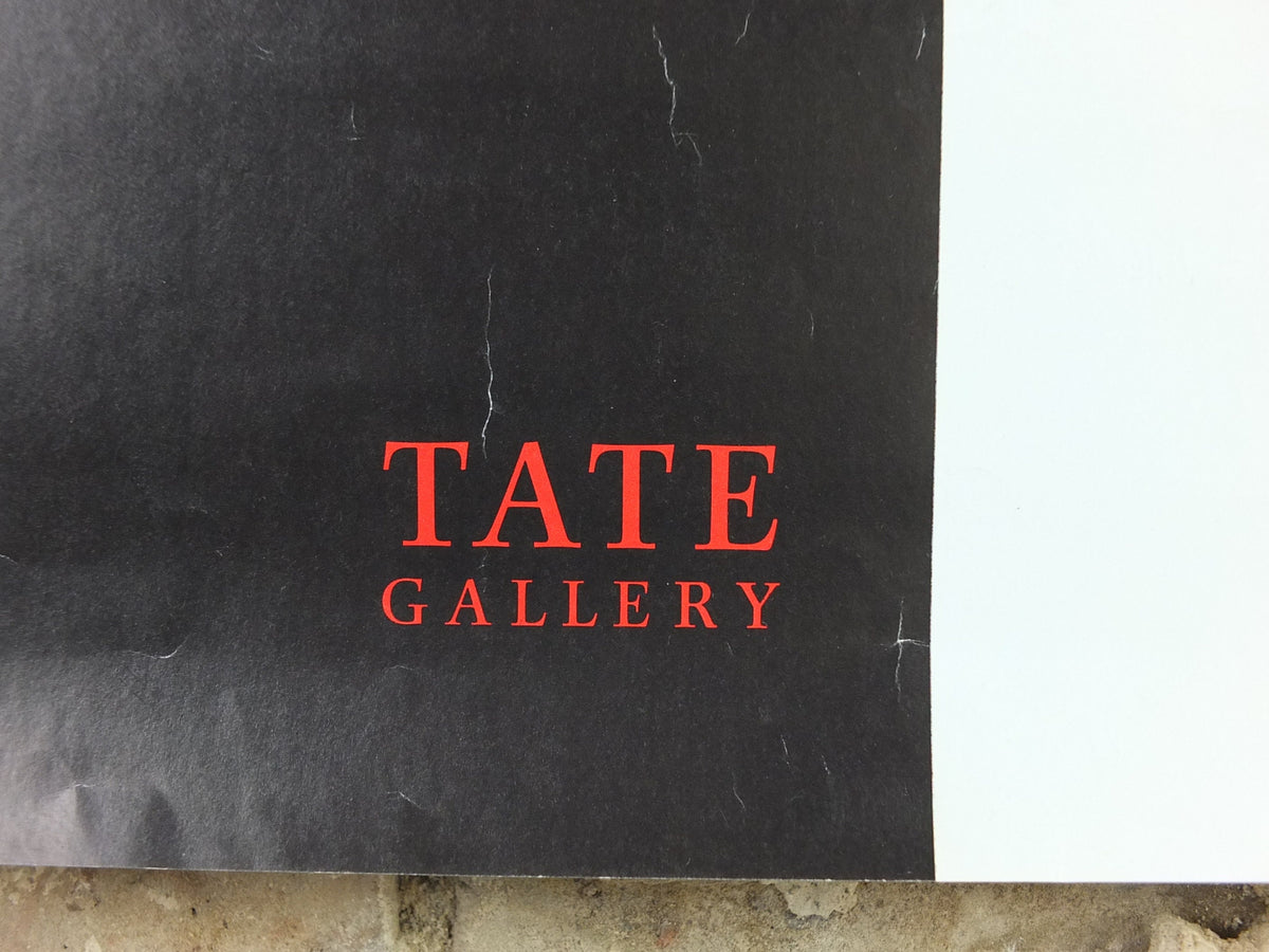 1991 Art and Chess Poster, Tate Gallery London, Black King White Queen, art gallery exhibition, wall art decor