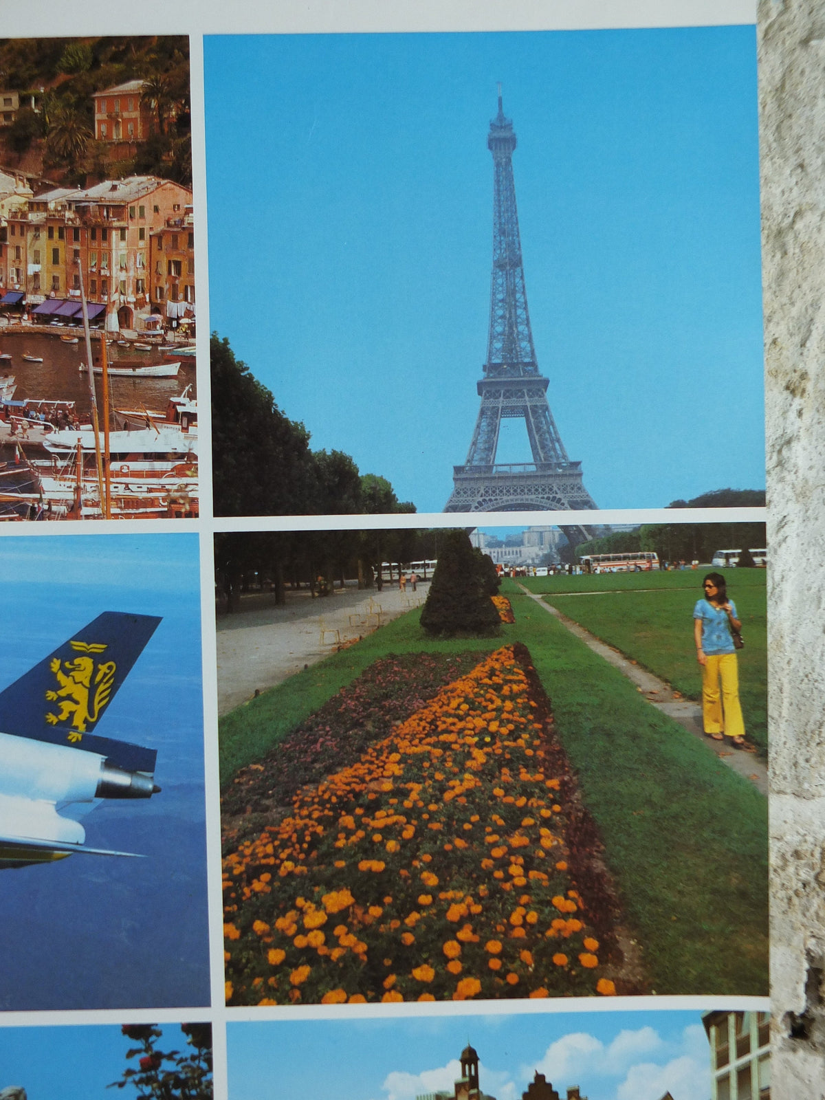 1970s British Caledonian Airways Poster, Europe, McDonnell Douglas DC 10, Aviation, travel wall art decor