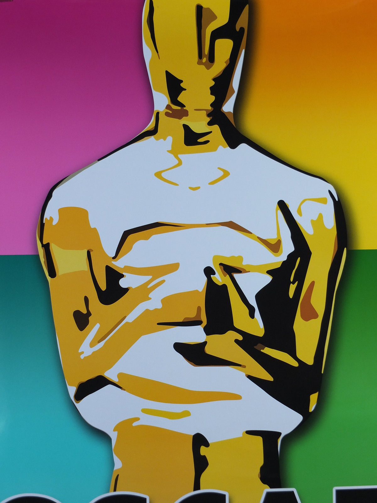 2005 Oscars Academy Awards Poster, 74th Annual Academy Awards, The Gold Knight Returns, exhibition wall art decor