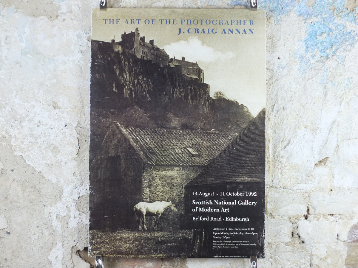 1992 J. Craig Annan Poster, Stirling Castle, Scottish Gallery of Modern Art, Edinburgh, photography, gallery exhibition wall art decor