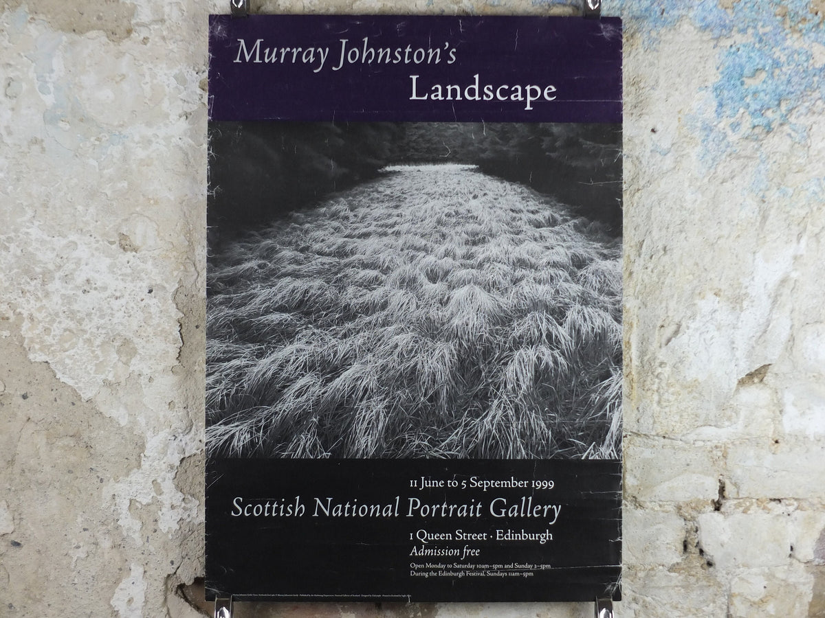 1999 Murray Johnson Poster, Kielder Forest Northumberland, Scottish National Portrait Gallery, landscape, gallery exhibition wall art decor