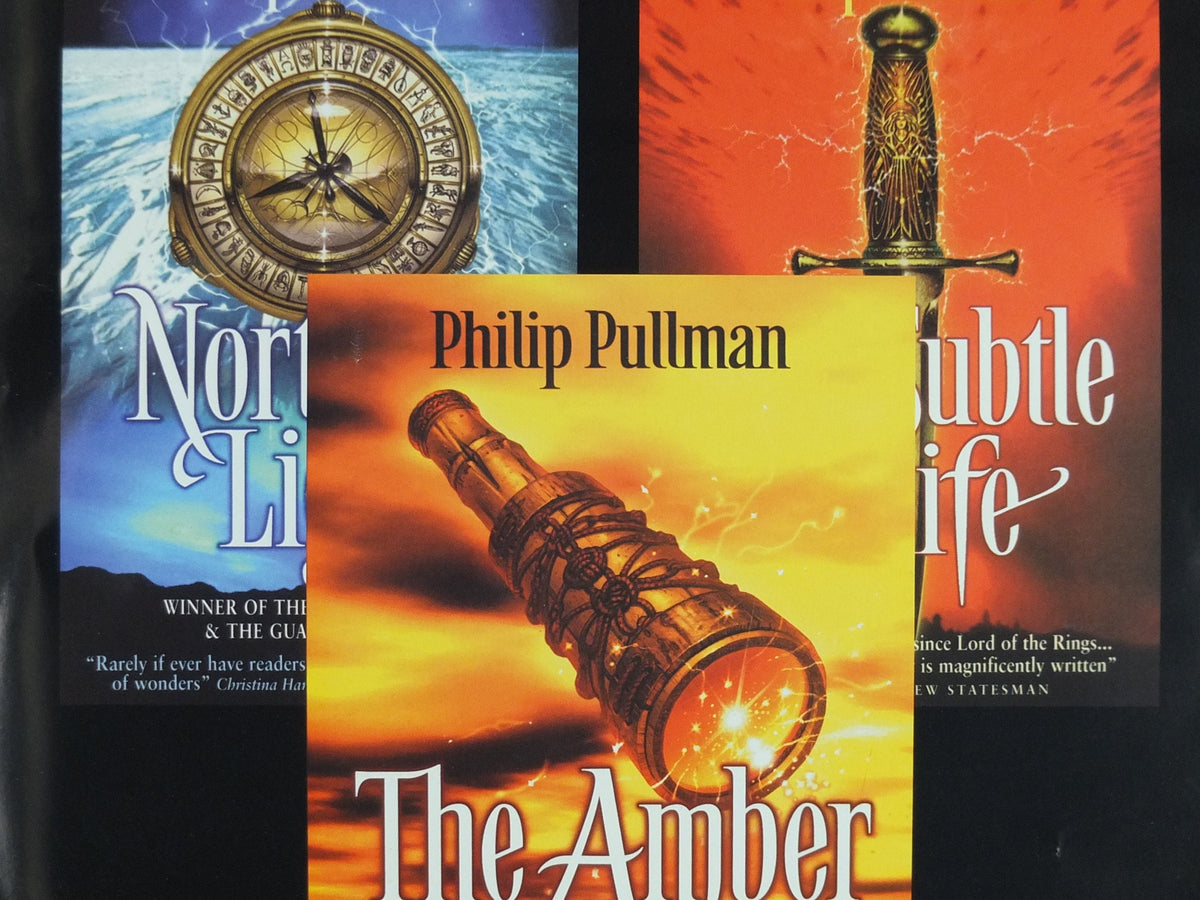 2001 His Dark Materials original Poster, The Amber Spyglass, by Philip Pullman, Scholastic, alternative Science Fiction, wall art decor