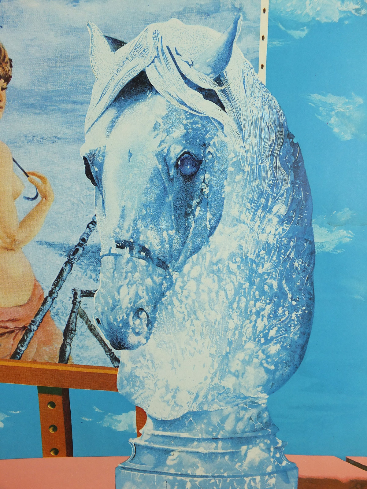 1972 Helmut Leherb Poster, Austria, Osterreich Autriche, Knight, Easel, Vienna School of Fantastic Realism, Surrealism, wall art decor