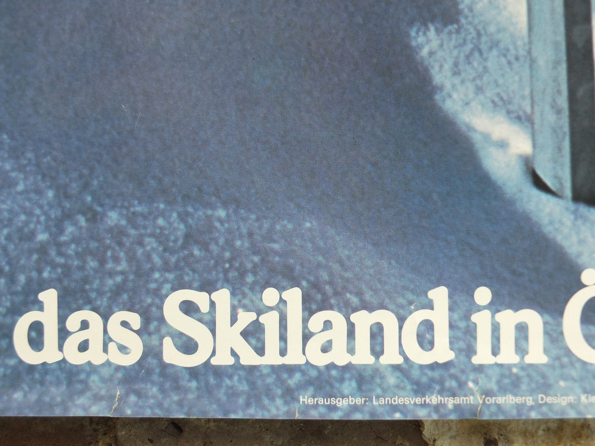1970s Grosswahlsertal Hats Ski Poster, Skiland Vorarlberg Austria, warning sign, Snow, mountain tourism skiing vacation wall art decor