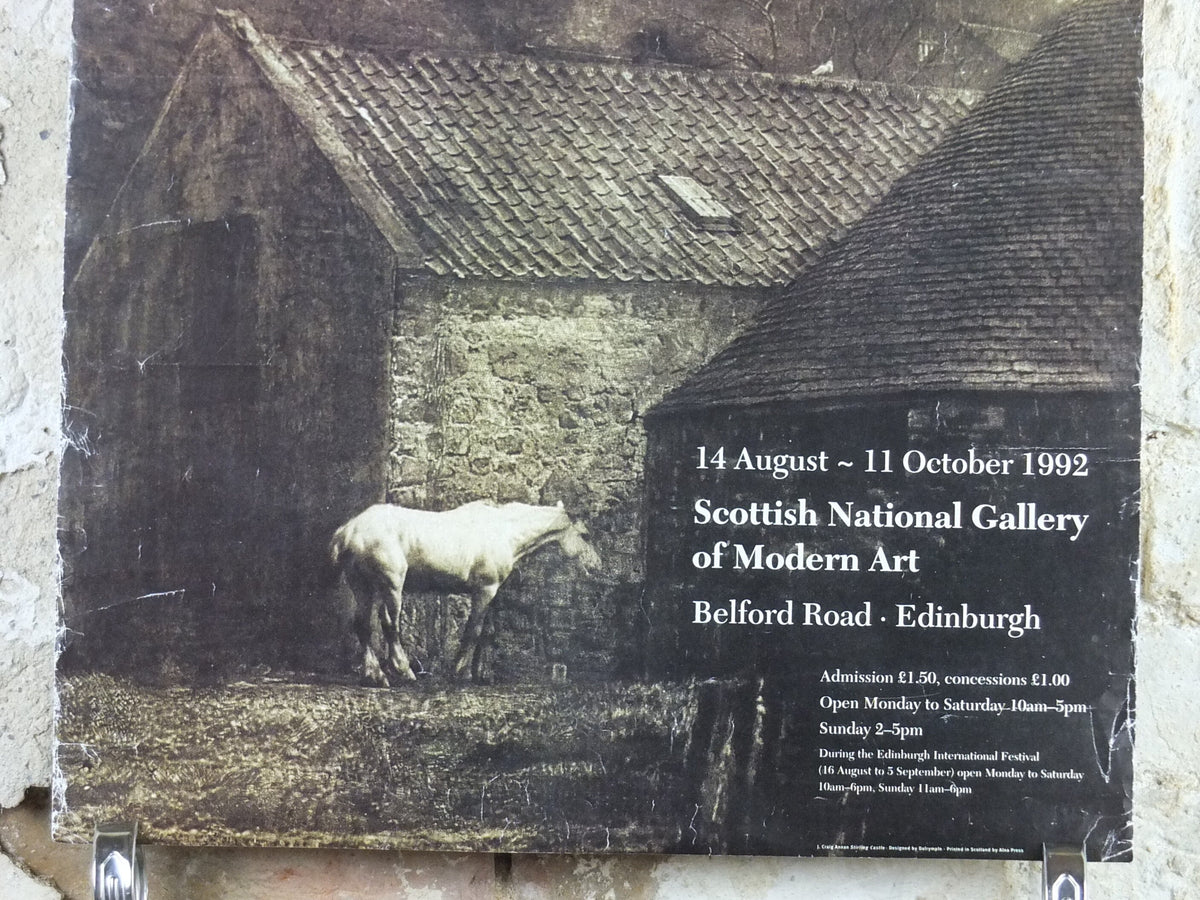 1992 J. Craig Annan Poster, Stirling Castle, Scottish Gallery of Modern Art, Edinburgh, photography, gallery exhibition wall art decor