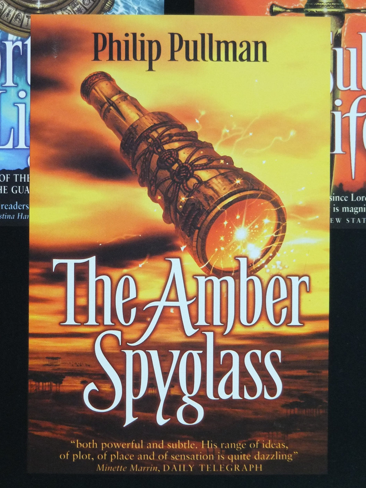2001 His Dark Materials original Poster, The Amber Spyglass, by Philip Pullman, Scholastic, alternative Science Fiction, wall art decor