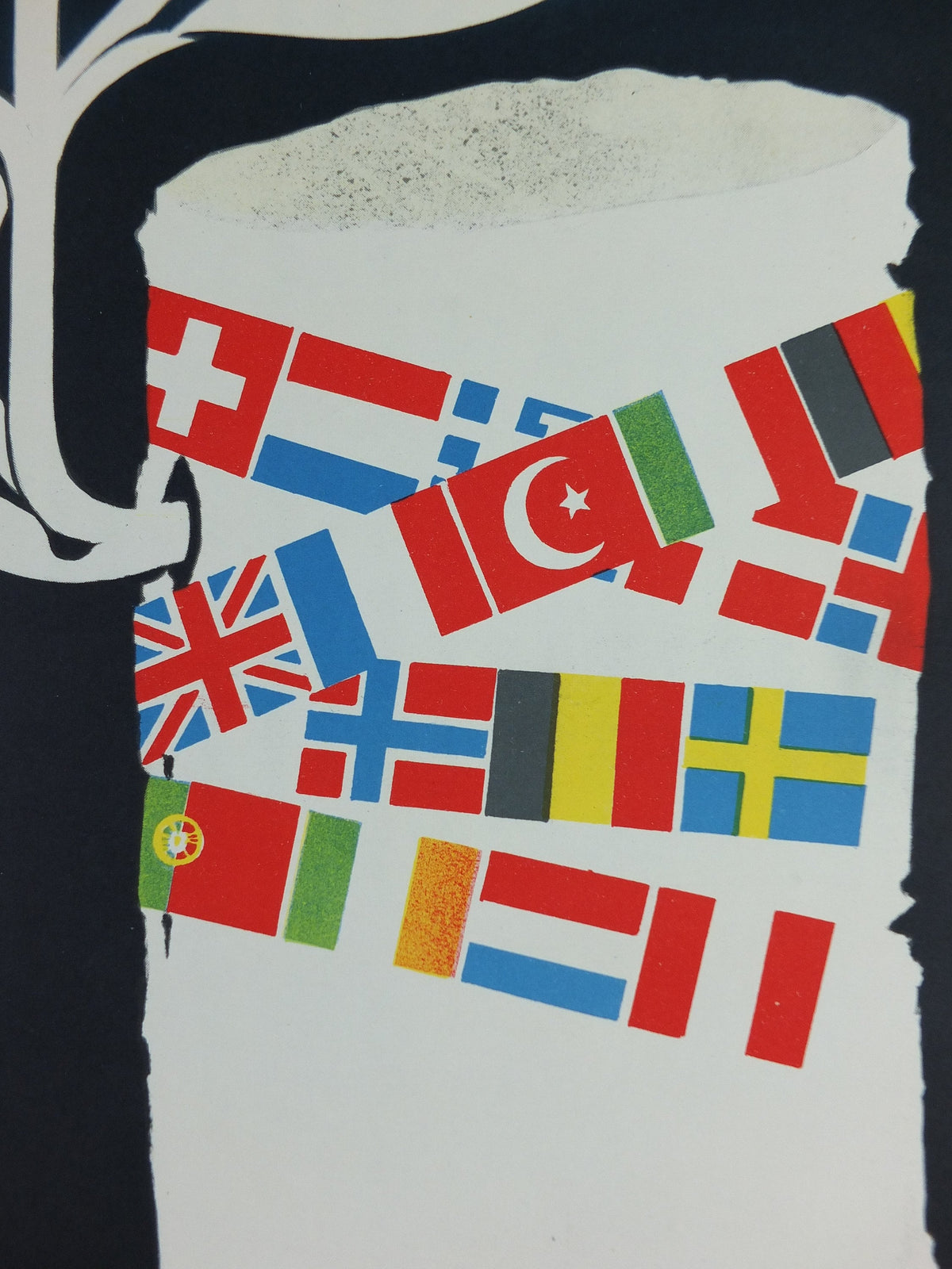 1950 ERP European Recovery Fund Poster, European Cooperation and Prosperity, Marshall Plan, Pierre Cauchat, European Union, wall art decor
