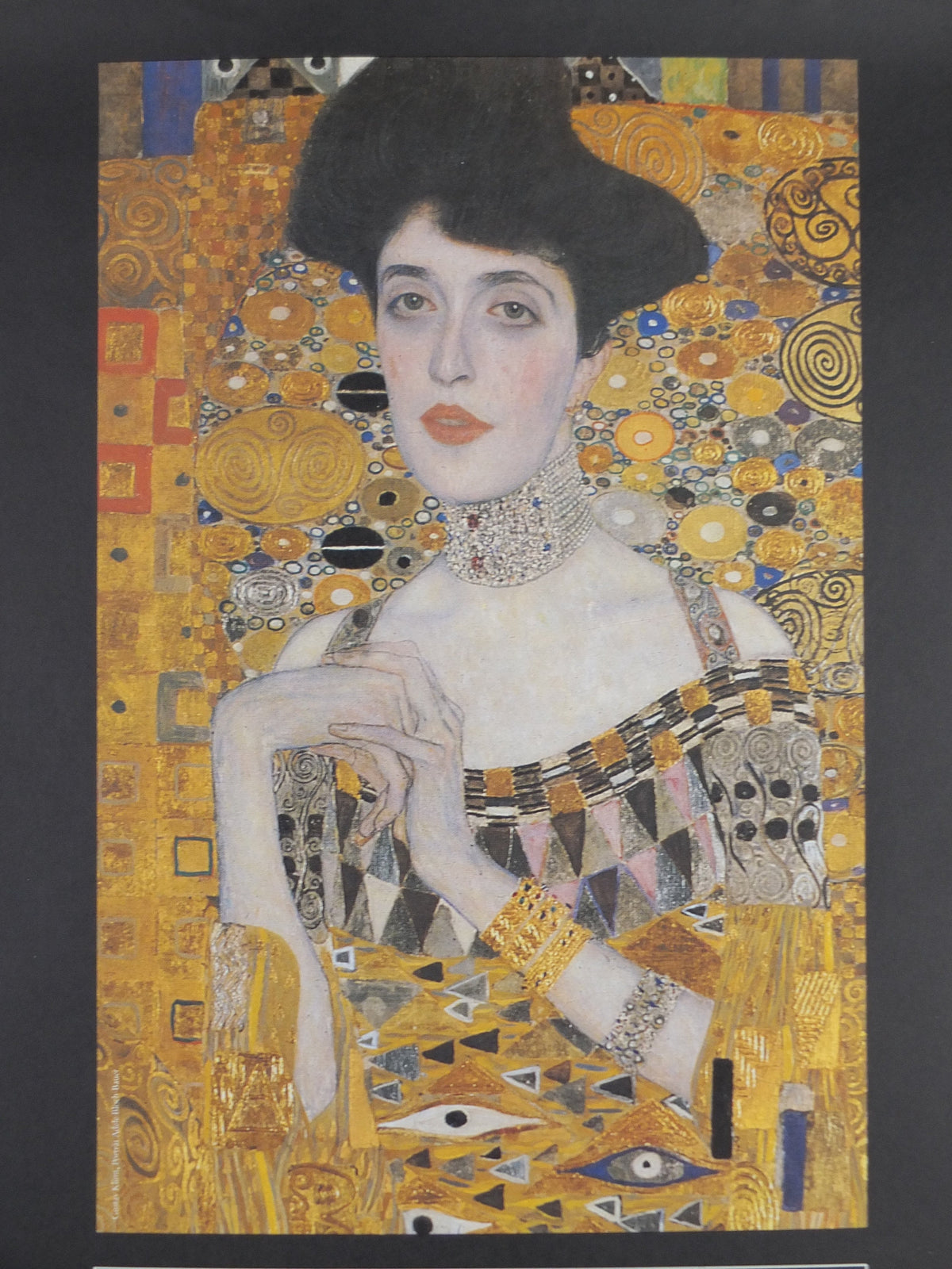 1985 Gustav Klimt Poster, Adele Bloch-Bauer, Dream and Reality, Art Nouveau Symbolism Vienna Secession gallery exhibition, wall art decor