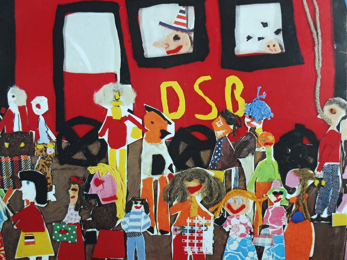 1979 DSB Danske Statsbaner Poster, International Year of the Child, Denmark, Unicef, advertising wall art decor