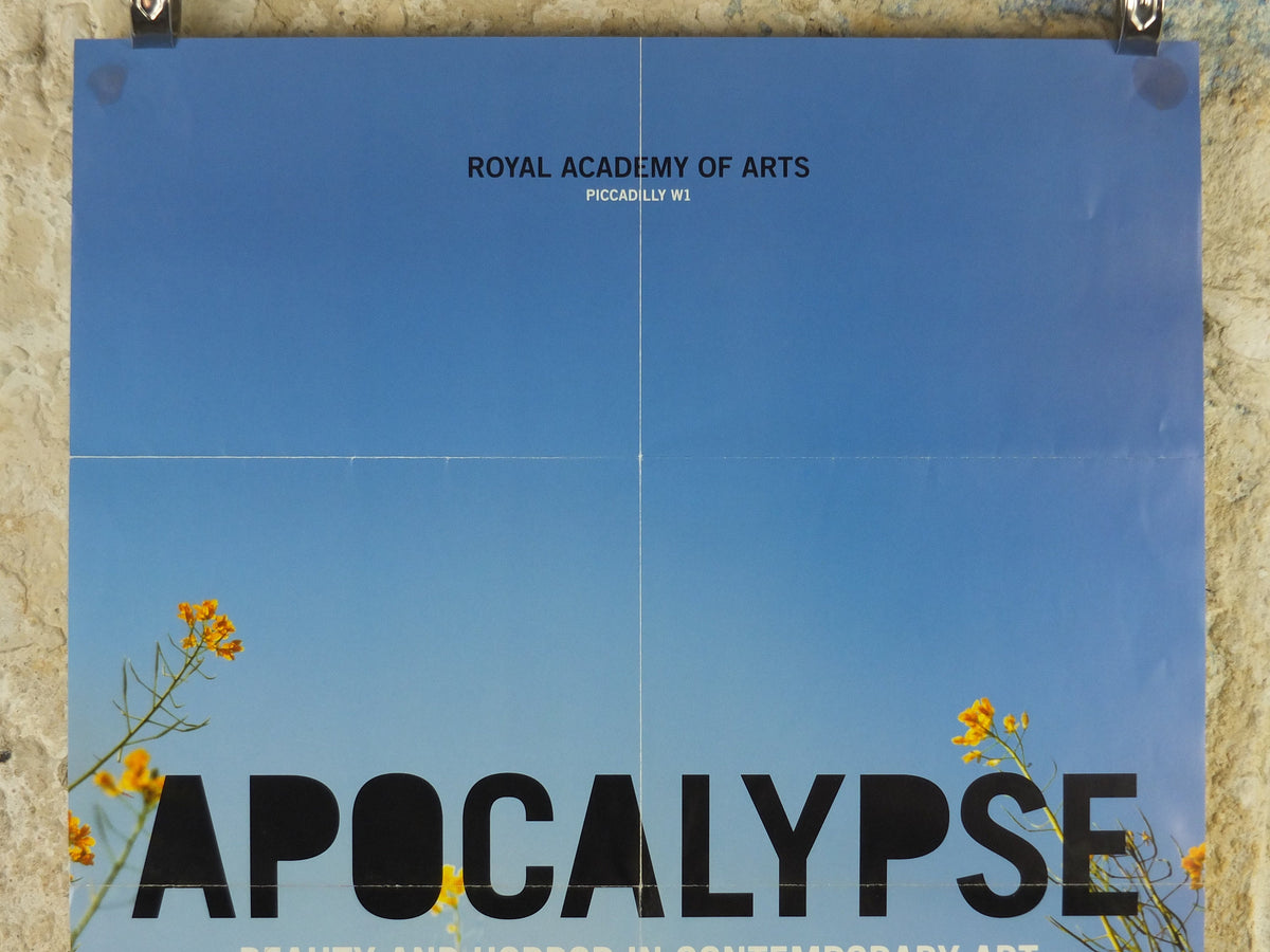 2000 Royal Academy of Arts Poster, Apocalypse, Beauty and Horror in Contemporary Art, artist gallery exhibition, wall art decor