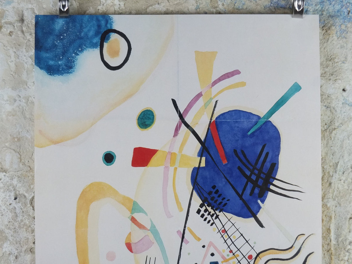 1999 Royal Academy of Arts Poster, Wassily Kandinsky, Untitled 1921, abstract art and expressionism, gallery exhibition wall art 1990s