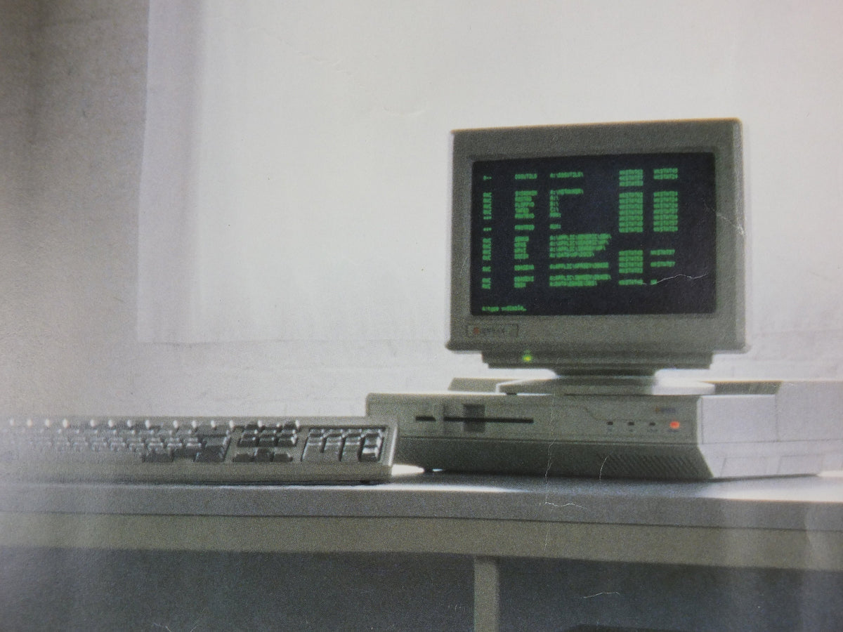 1989 Apricot VX Poster, the first 486 to market, computer technology pc server, retro wall art decor