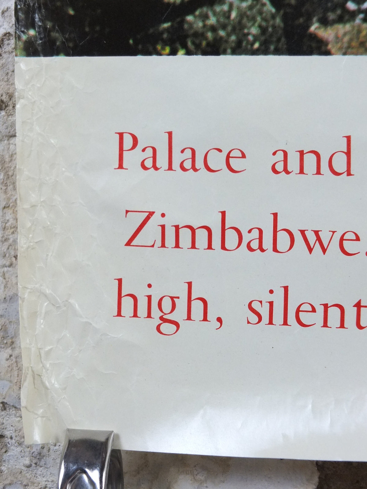 1960s Rhodesia Travel Poster, Zimbabwe Ruins, Vintage colonial poster from Zimbabwe, travel tourism, holiday vacation, wall art decor