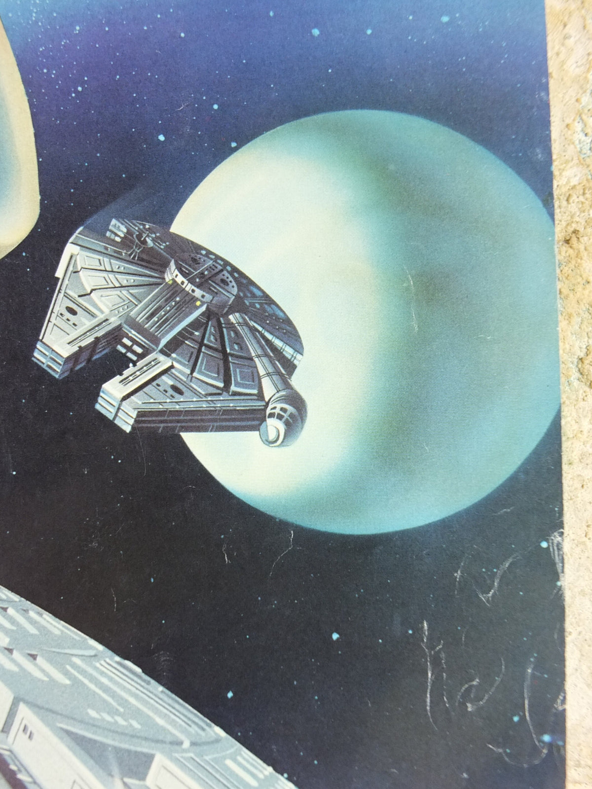 1978 Star Wars Poster, Proctor & Gamble, Luke Skywalker, Han Solo, Chewbacca, Princess Leia, advertising Cascade Cheer Dawn, wall art decor