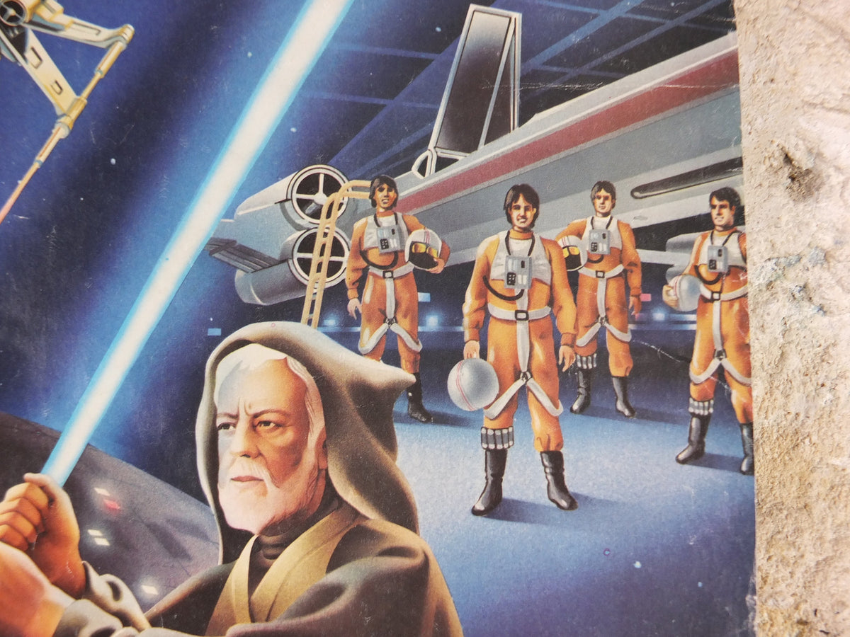 1978 Star Wars Poster, Proctor & Gamble, Darth Vader Obi Wan Kenobi lightsaber duel, advertising Cascade Cheer Dawn, wall art decor