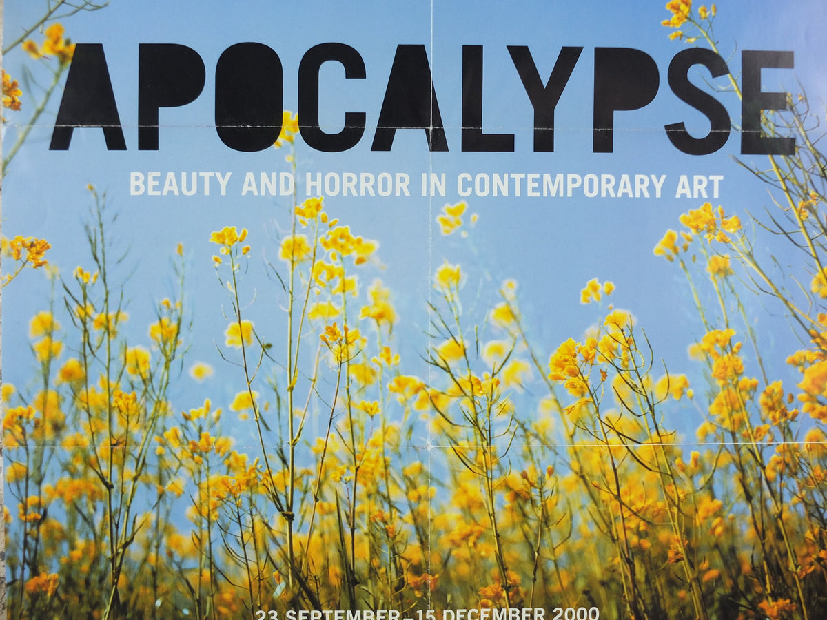 2000 Royal Academy of Arts Poster, Apocalypse, Beauty and Horror in Contemporary Art, artist gallery exhibition, wall art decor