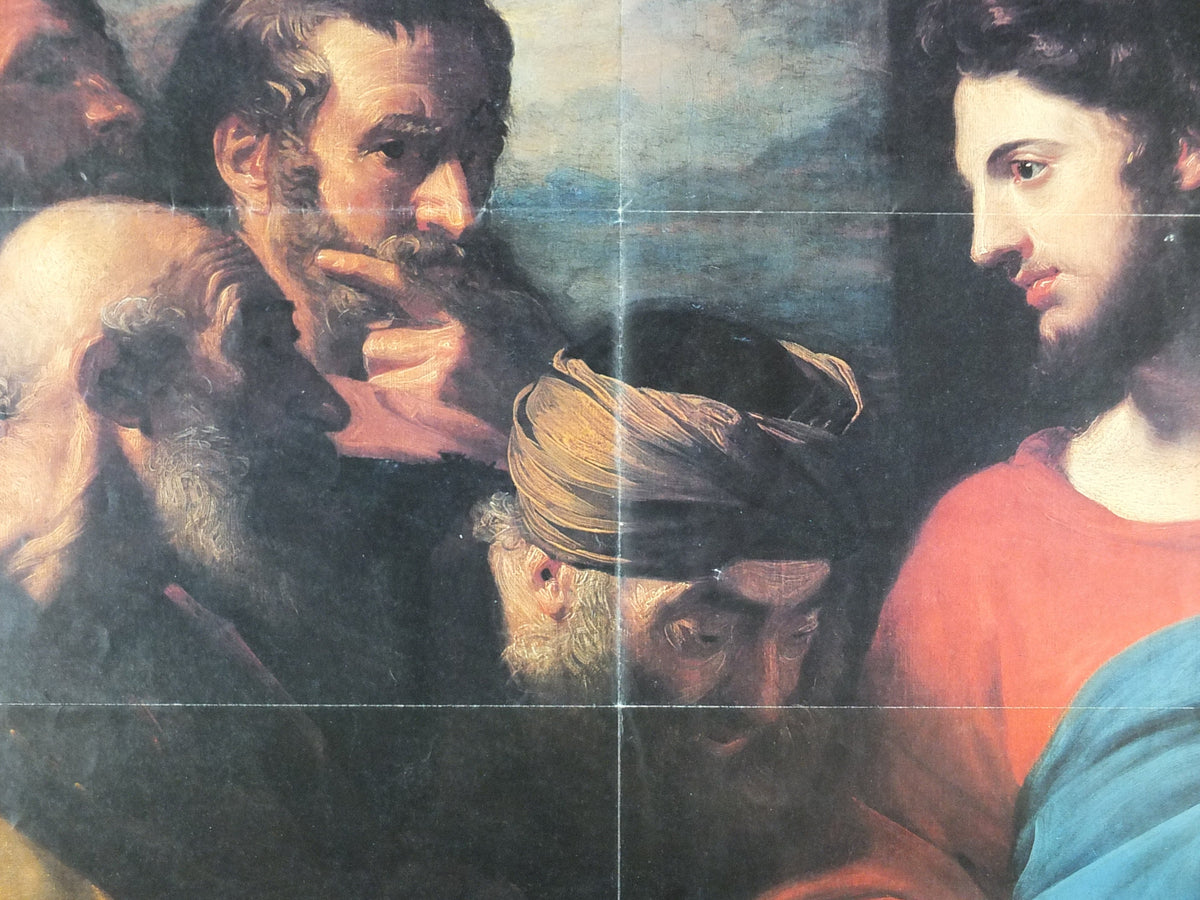 1991 Royal Academy of Arts Poster, John Singleton Copley, "The Tribute Money" 1782 artist gallery exhibition, wall art decor