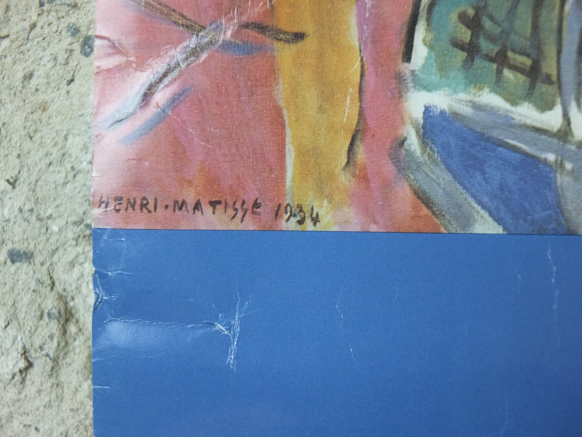 1991 Henri Matisse Poster, Interior with Dog 1934, Fauvism, Modernism, Post-Impressionism, gallery exhibition wall art decor