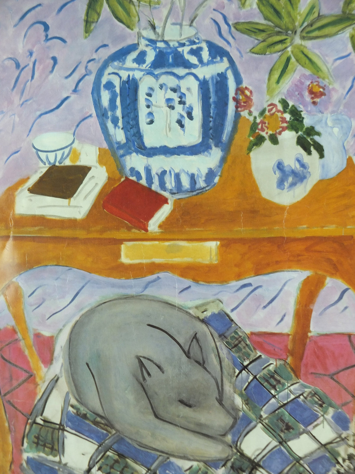1991 Henri Matisse Poster, Interior with Dog 1934, Fauvism, Modernism, Post-Impressionism, gallery exhibition wall art decor