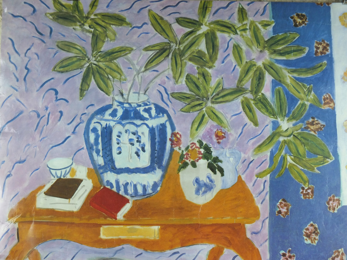1991 Henri Matisse Poster, Interior with Dog 1934, Fauvism, Modernism, Post-Impressionism, gallery exhibition wall art decor