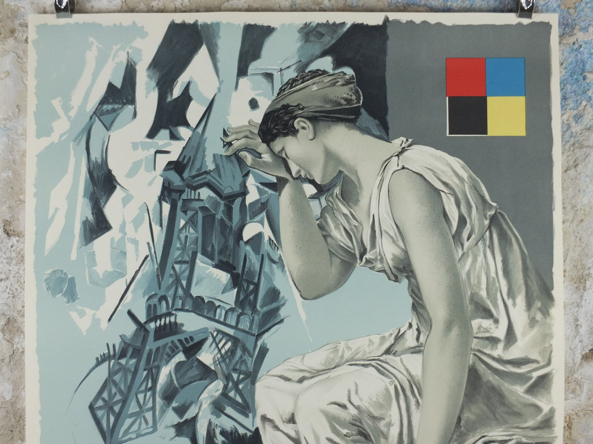 1986 Agnes B Poster, Loulou Picasso Design, The Painting Lesson, La Lecon De Peinture, Jean-Louis Dupre Bazooka Collective, wall art decor