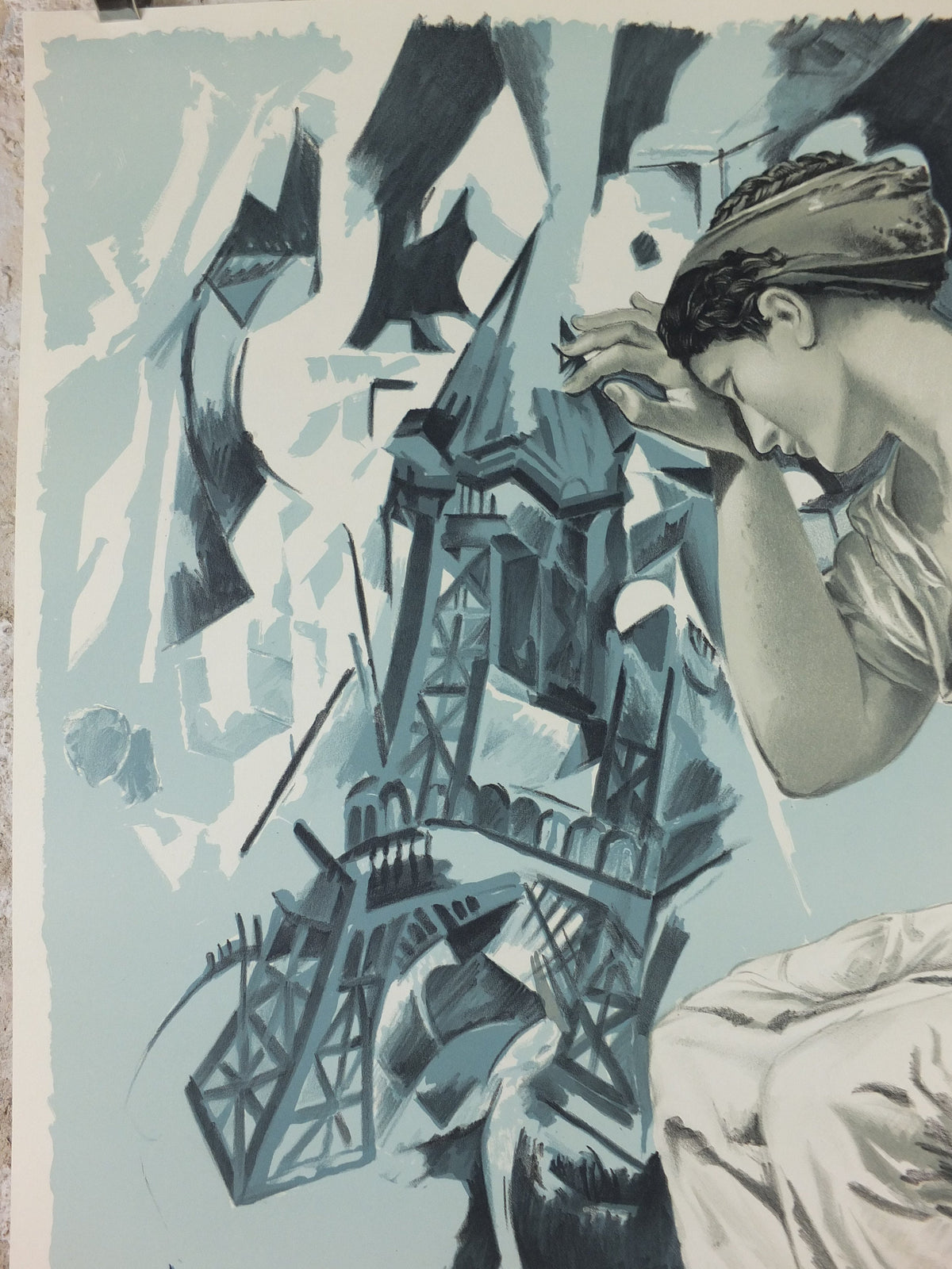 1986 Agnes B Poster, Loulou Picasso Design, The Painting Lesson, La Lecon De Peinture, Jean-Louis Dupre Bazooka Collective, wall art decor
