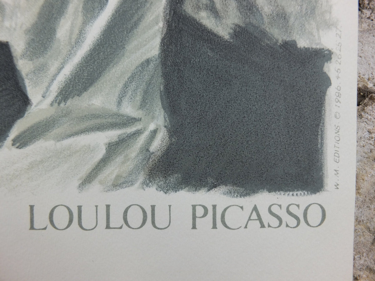 1986 Agnes B Poster, Loulou Picasso Design, The Painting Lesson, La Lecon De Peinture, Jean-Louis Dupre Bazooka Collective, wall art decor