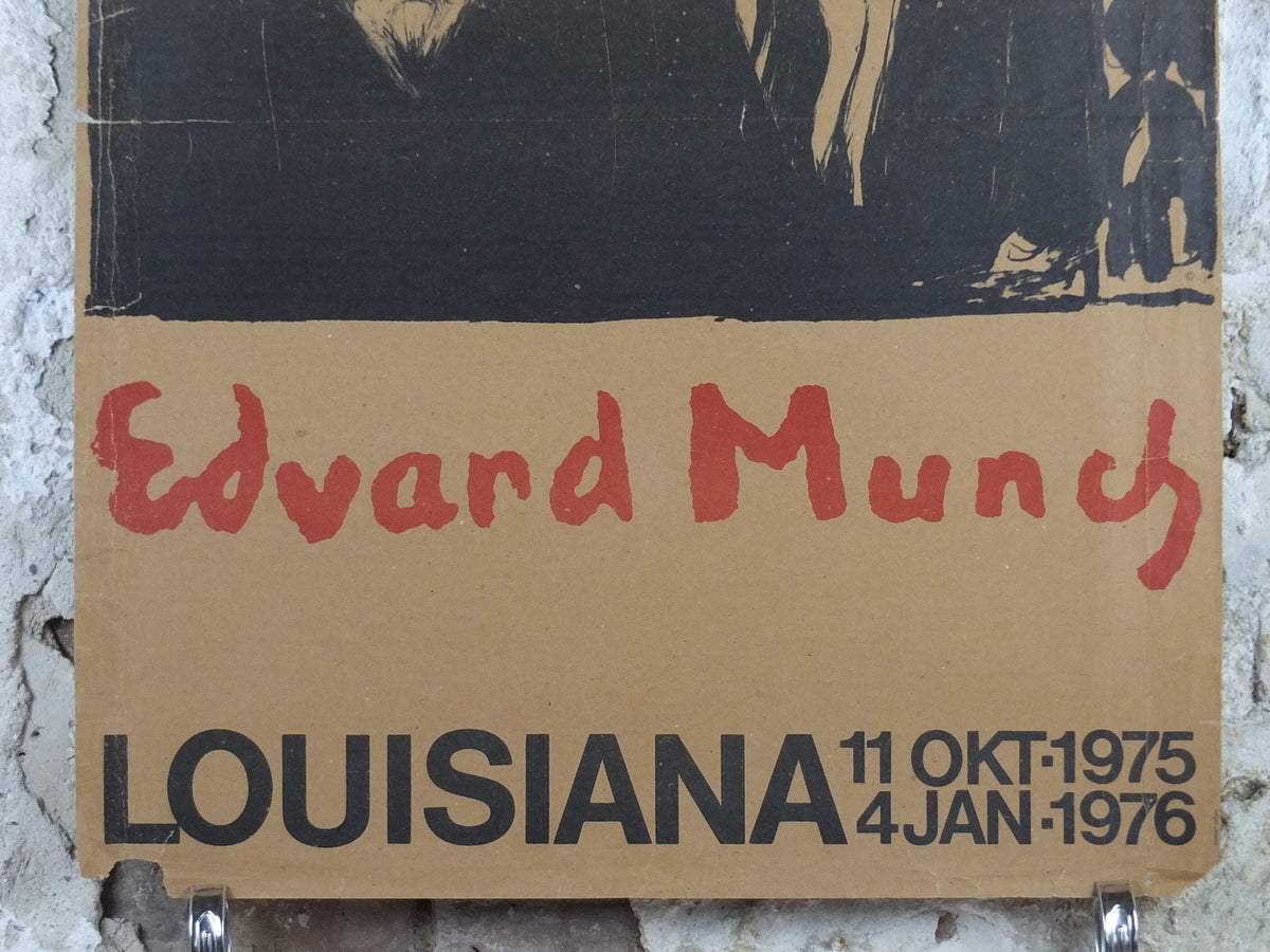 1976 Edvard Munch Poster, Jealousy 1895, Louisiana Copenhagen, Denmark, Expressionism, Symbolism, gallery exhibition, wall art decor